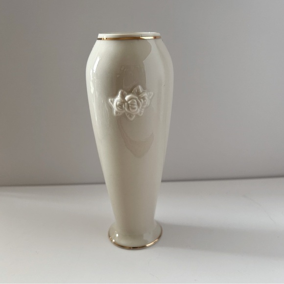 Lenox Porcelain Rose Blossom Bud Vase - Picture 2 of 5
